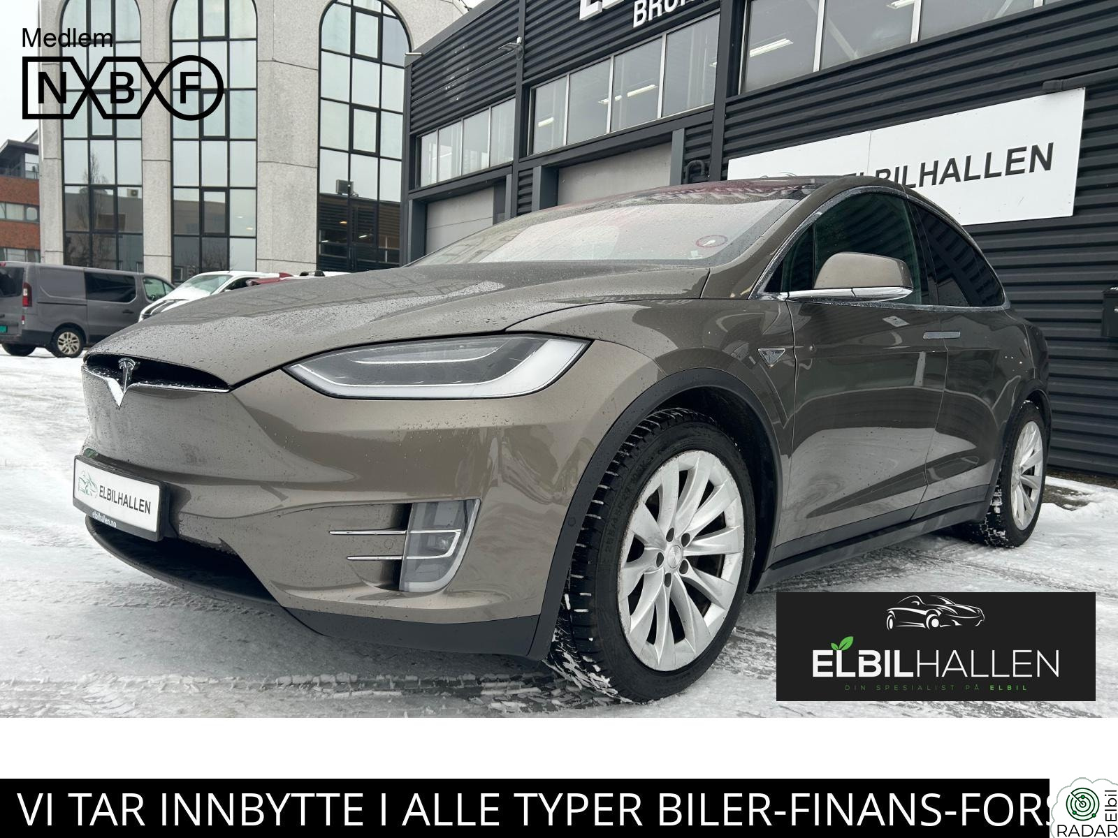 TESLA MOTORS Model X 90D/GRATIS LADING/6-SETER/ENHANCED AP/PÅKOSTET 49.000,-