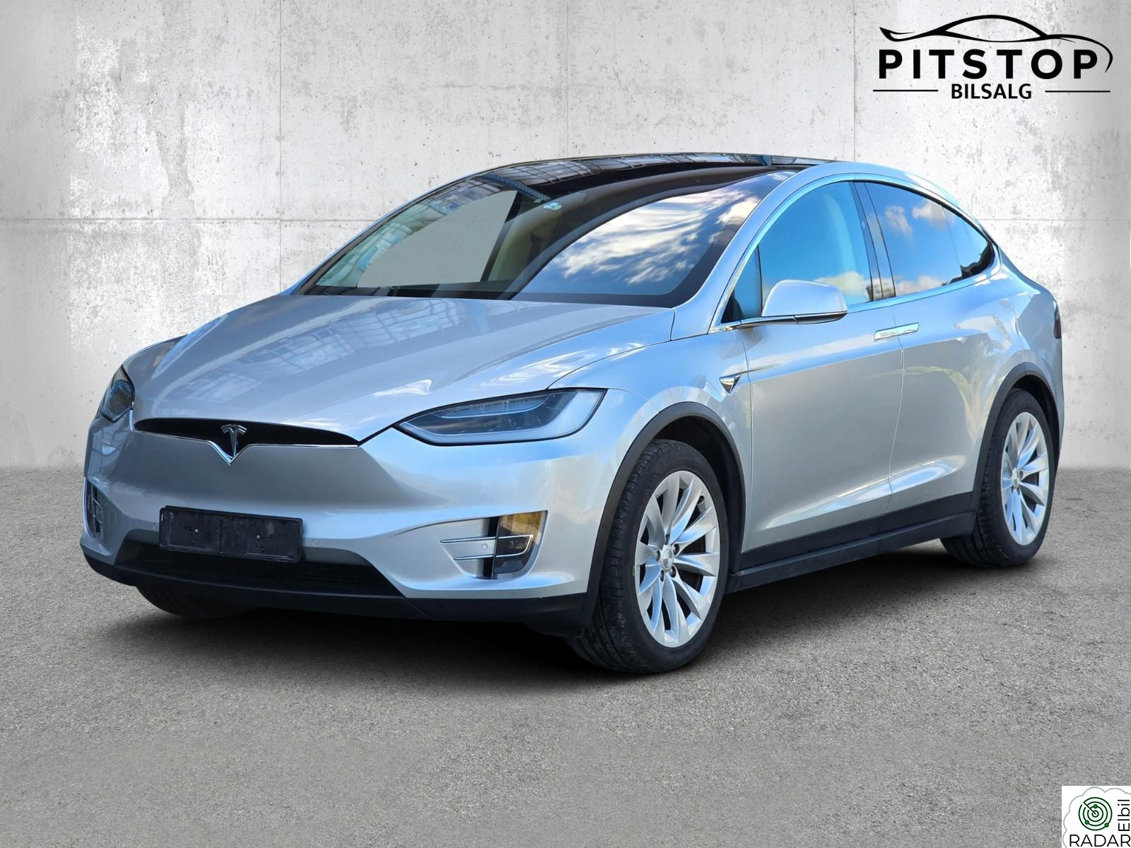 TESLA MOTORS Model X 90D 6seter 489km FSD Inkl Premium Skinn Krok Euok 08/28