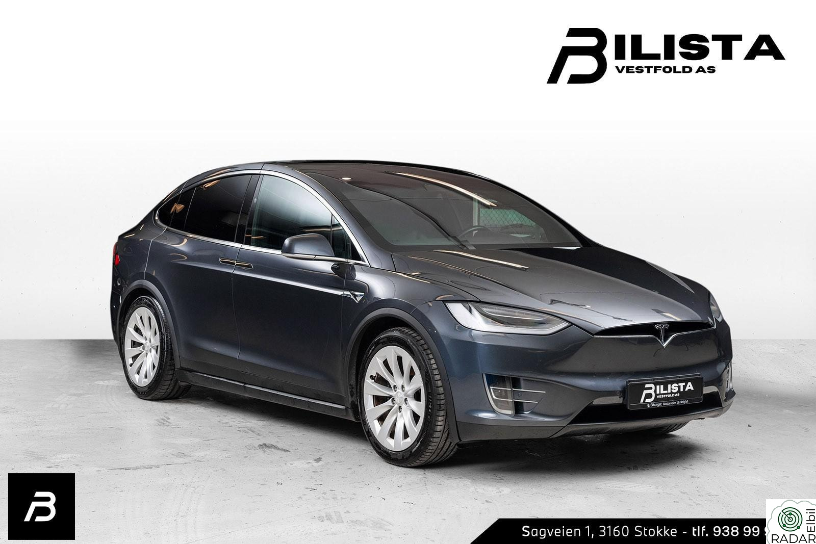 TESLA MOTORS Model X 75D 525HK Facelift 381km EPA ACC Luft Navi 1-eier ++