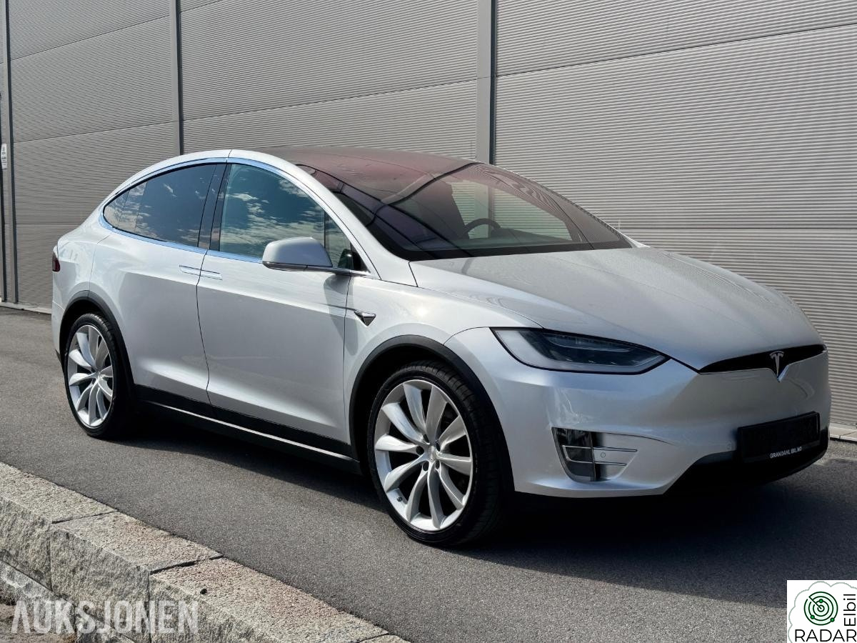 TESLA Model X X100D AWD I Fullskinn I Karbon I Krok I Vinterpakke I M