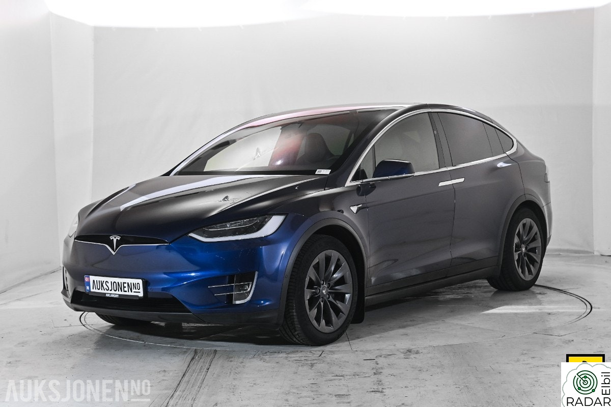 TESLA Model X 75D 7-SETER HENGERFESTE PREMIUM LYD CCS VINTERPAKKE