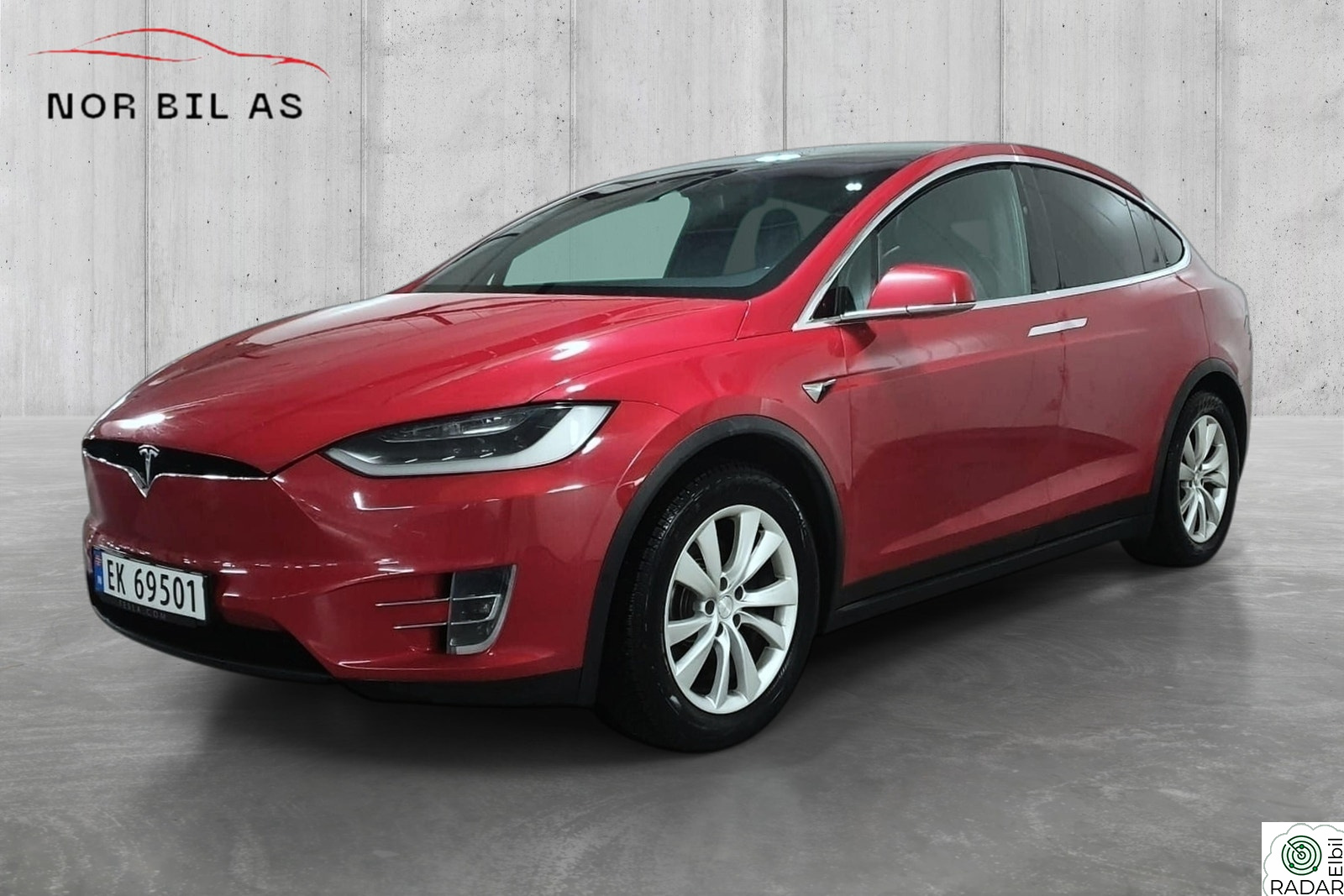 TESLA Model X 75D 4WD*NORSK BIL*SE DETALJER*CCS ADAPTER*SE PRIS+++