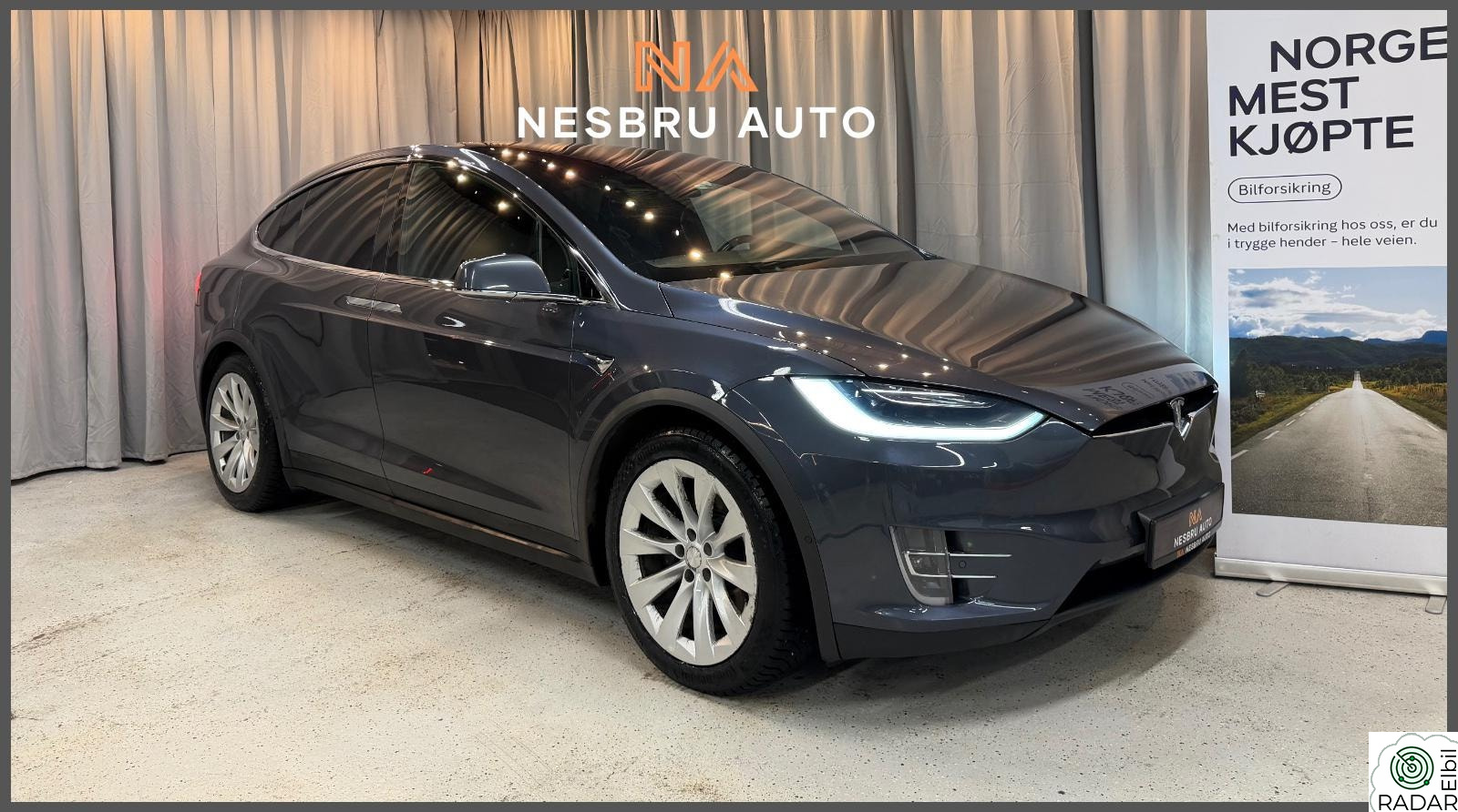 TESLA Model X 100D 7 SETER/4X4/CCS/KROK/VINTER/SKINN/R.KAM/CARBON+