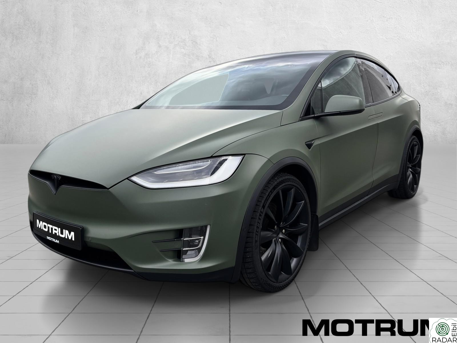 TESLA Model X 75D AWD 525hk 6-Seter Autopilot Krok Skinn Ryggekamera