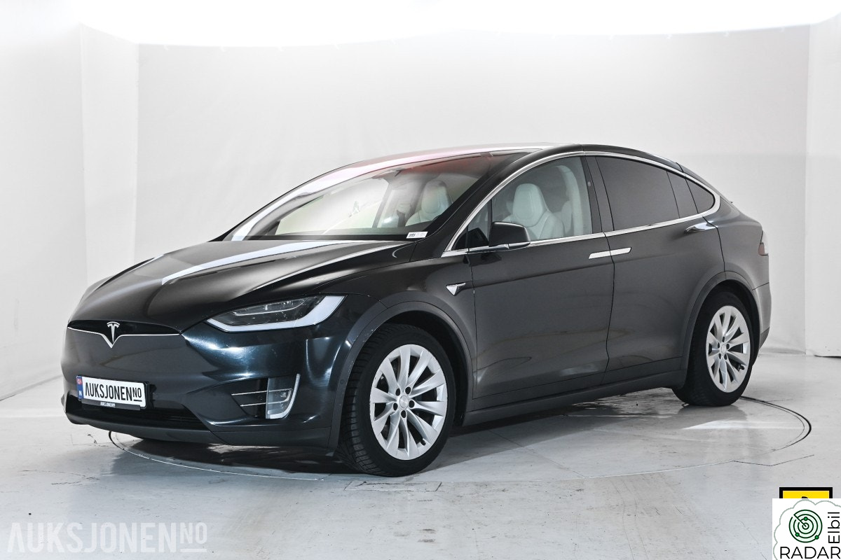 TESLA Model X 75D 7-SETER HENGERFESTE PREMIUM LYD & INTERIØR