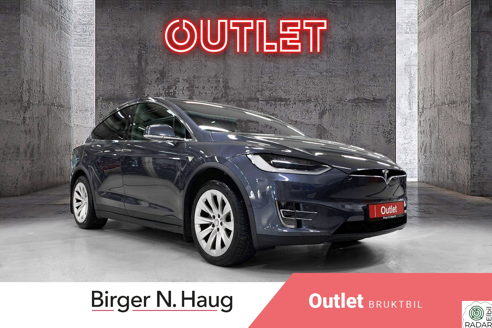 TESLA Model X Standard Range 6-s AWD/Luft/Krok/Premiium/V.Pakke/