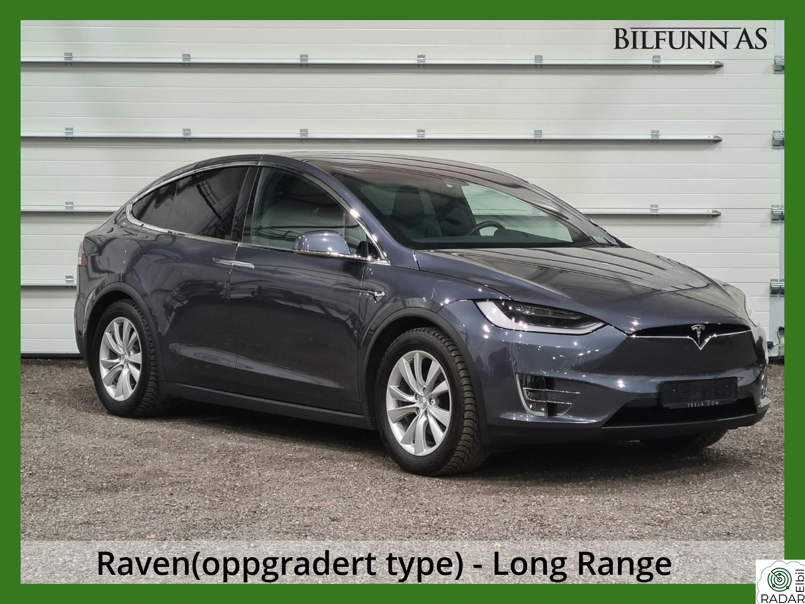 TESLA Model X Premium LR Raven, Adaptiv Luft, 3 år Topp Garanti