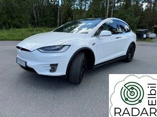 TESLA Model X Tesla X100D Raven med 7 seter