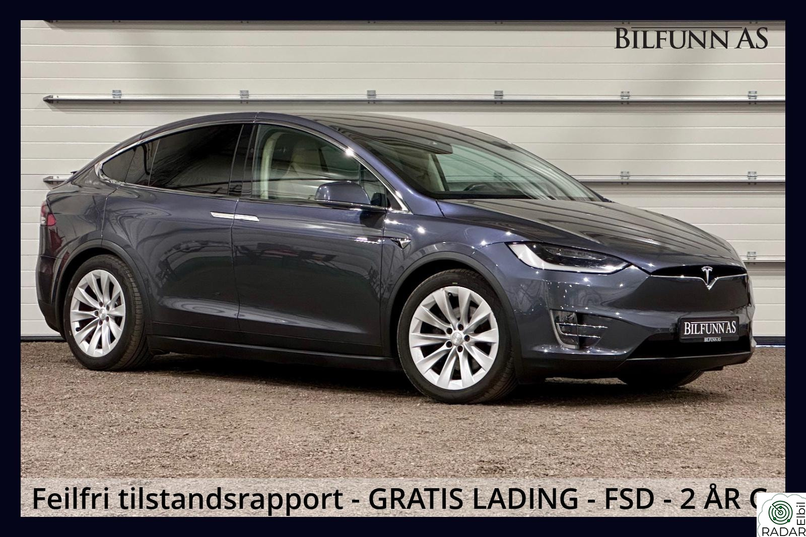 TESLA MOTORS Model X 90D GRATIS SUPERLADING, FSD, 1 eier, 2 år garanti