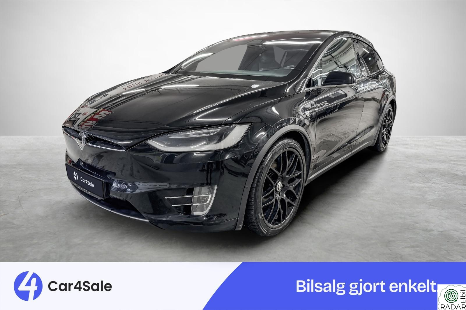 TESLA MOTORS Model X 75D 6-seter 417km / Krok / Oppgradert AP / Vinter/ HiFi
