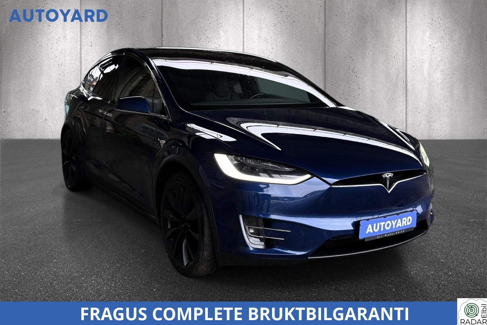 TESLA Model X 100D 6 SETER 22´ TURBIN CARBON ALCANTARA KROK 1 EIER