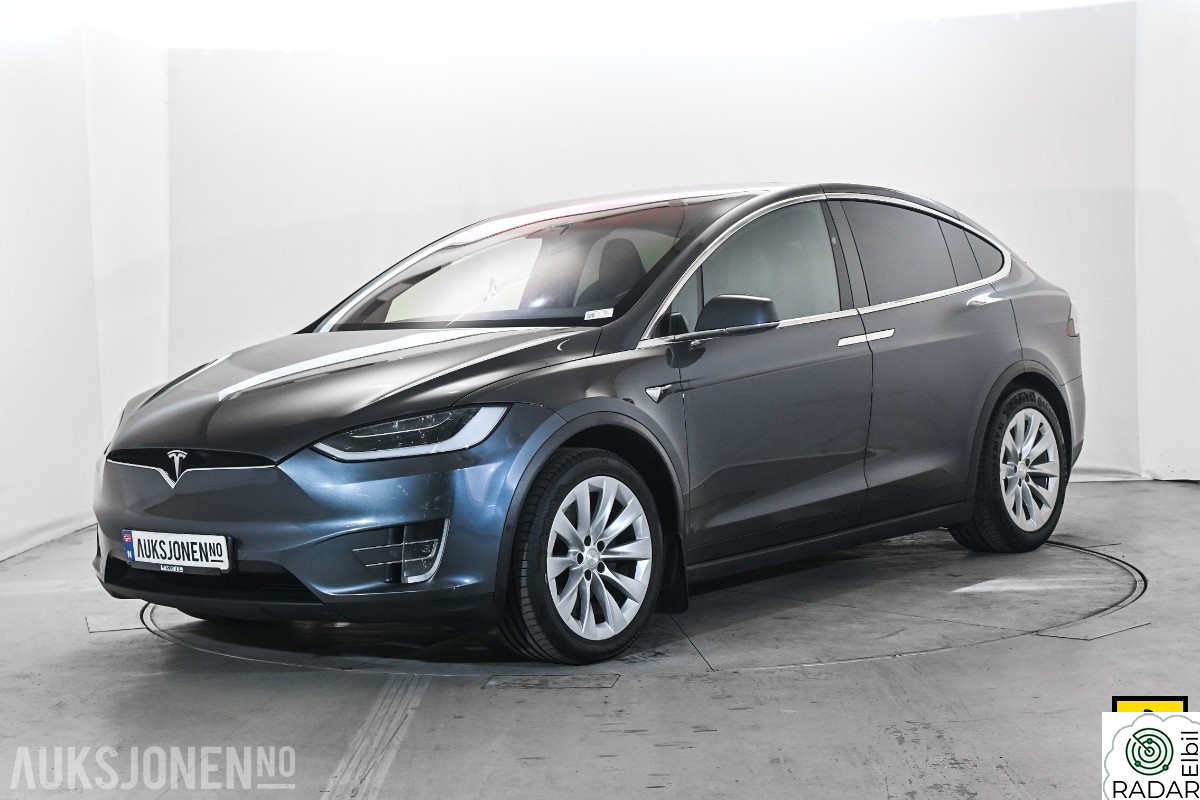 TESLA Model X 100D 7-SETER HENGERFESTE VINTERPAKKE PREMIUM LYD & INTE