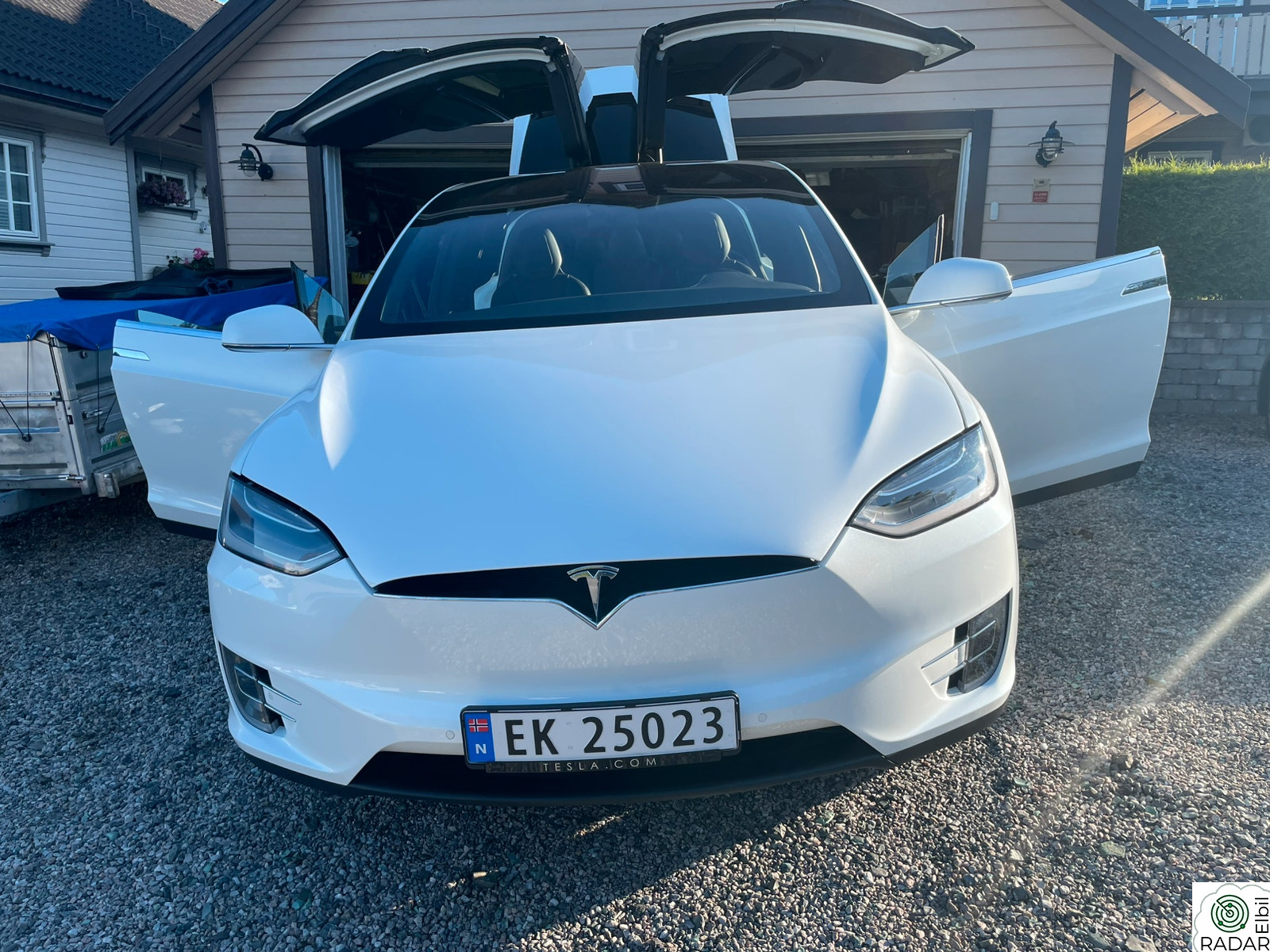 TESLA MOTORS Model X 60D  GRATIS lading -krok-luft-7s-skinn-Vinterpakke-CCS