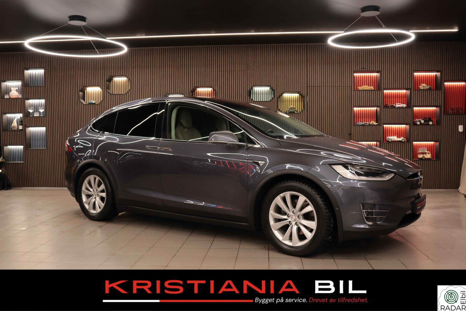 TESLA MOTORS Model X 100D/6-SETER/SKINN/AP/HENGERFESTE/LUFT/ACC/PANO/P.VARME