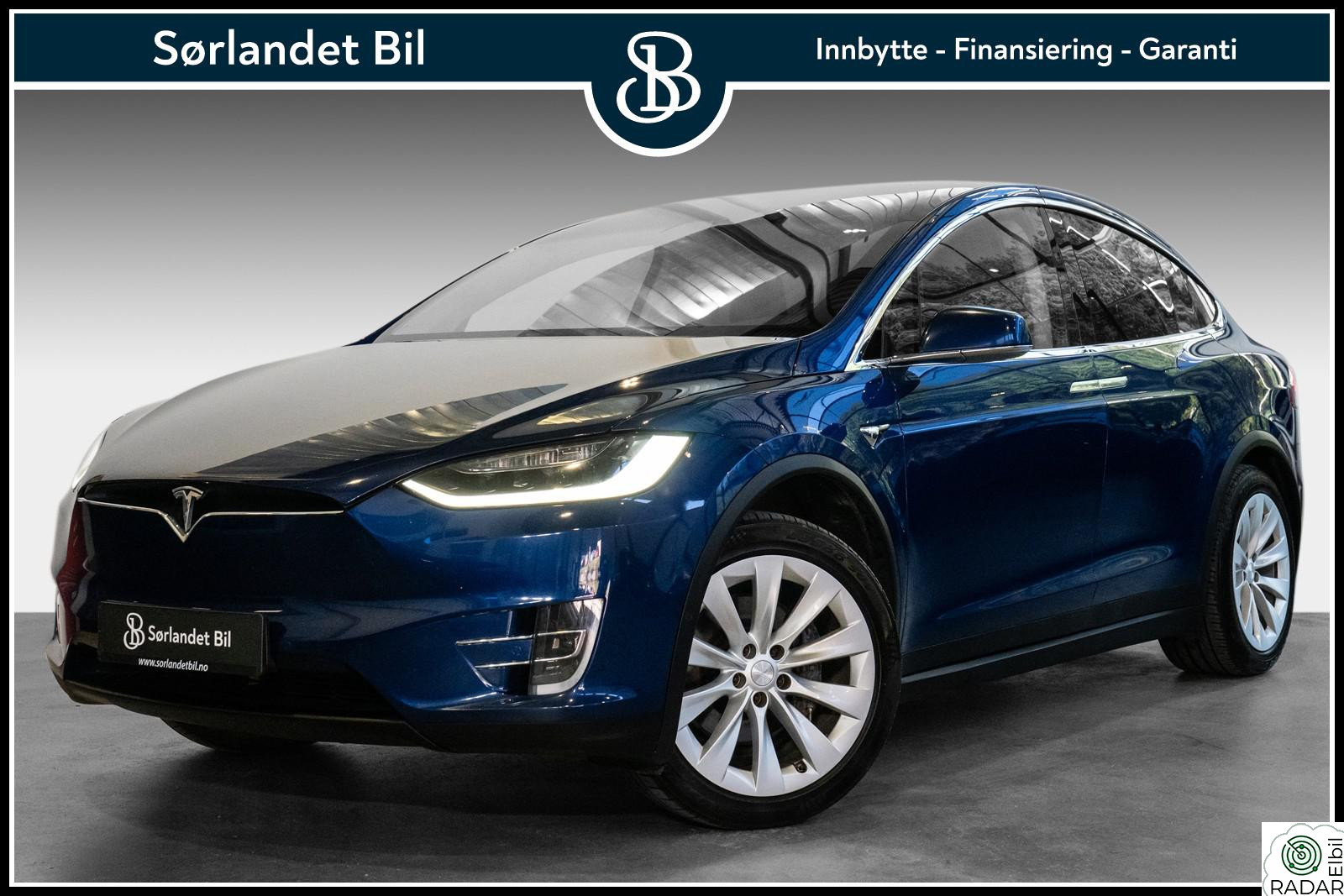 TESLA MOTORS Model X 75D / 6-SETER / EAP / SKINN / VINTERPAKKE / CCS / 20"