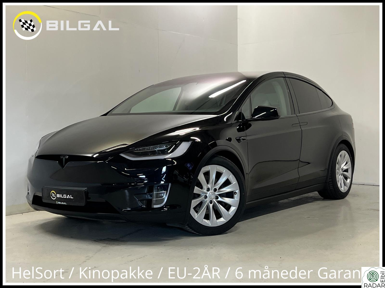 TESLA Model X 100D 525HK 4x4 SortOptikk MCU2 Skinn Luft CCS Krok