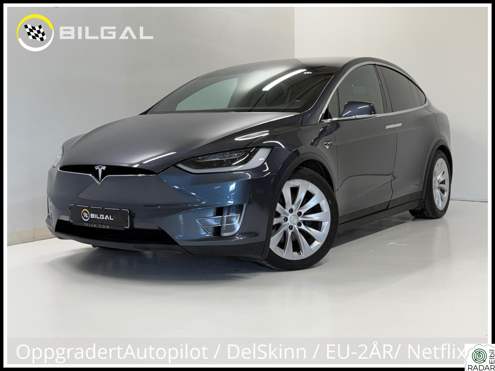 TESLA Model X 100D 525HK 4x4 Premium 7Seter Krok HiFi Vinterpakk MCU2