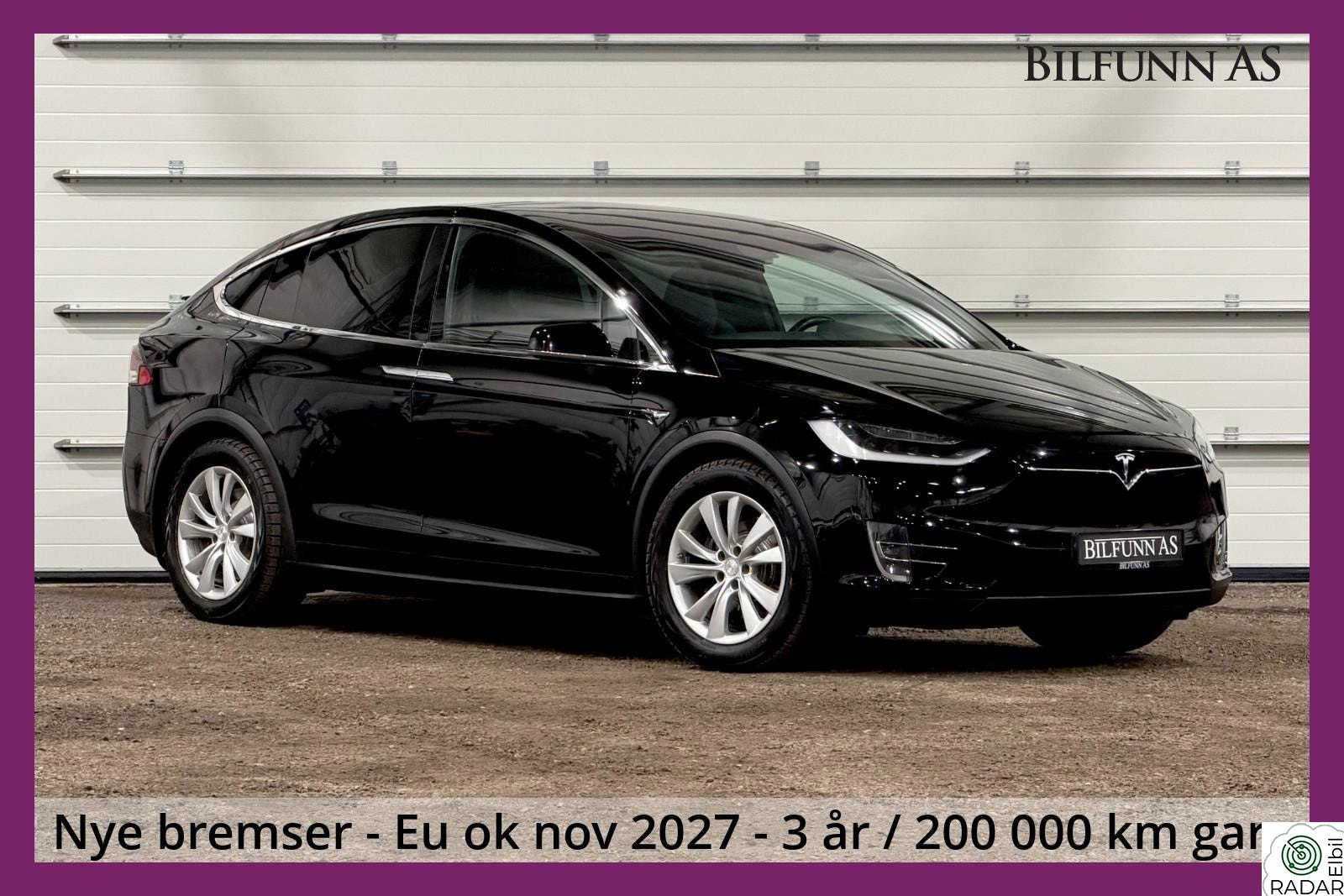TESLA Model X 100D 7.s Premium, Vinterpakke, EAP, Krok, 3 år Garanti