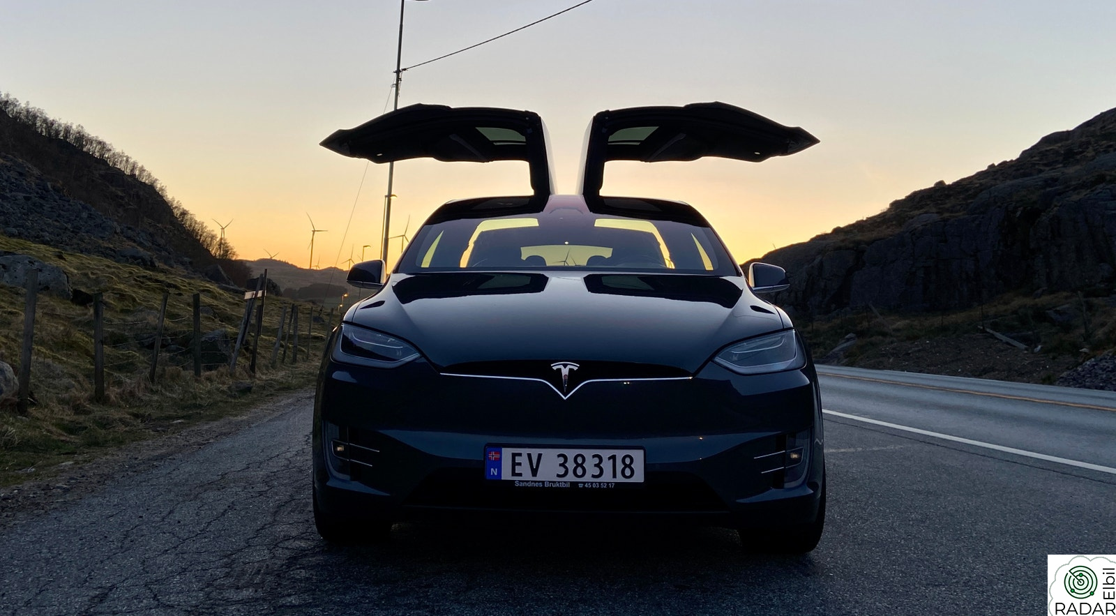 TESLA Model X 75D 6-seter  Luftfjæring  MCU2  Hengerfeste CCS