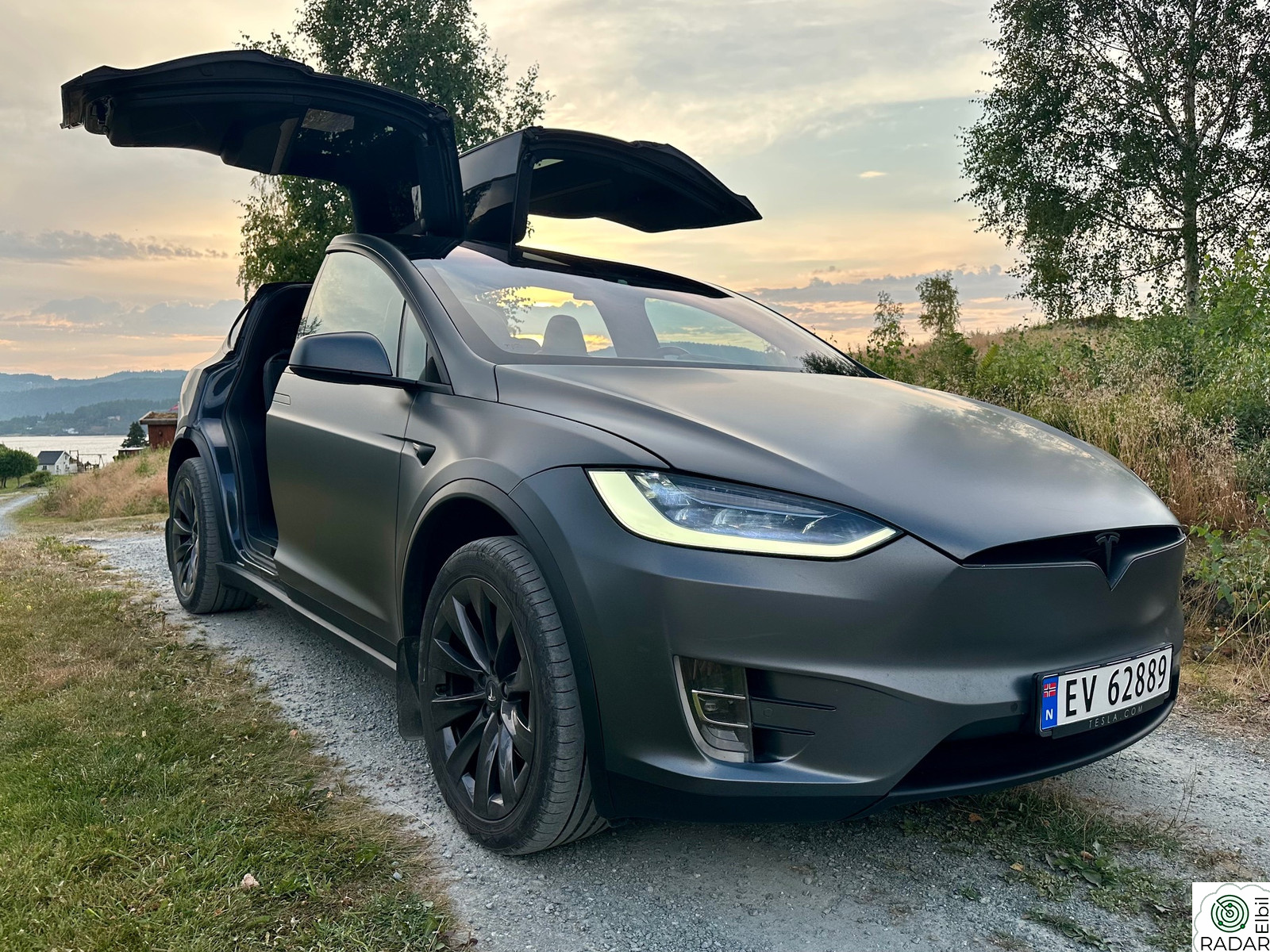 TESLA Model X Long Range 100D - velutstyrt 7-seter med full historikk