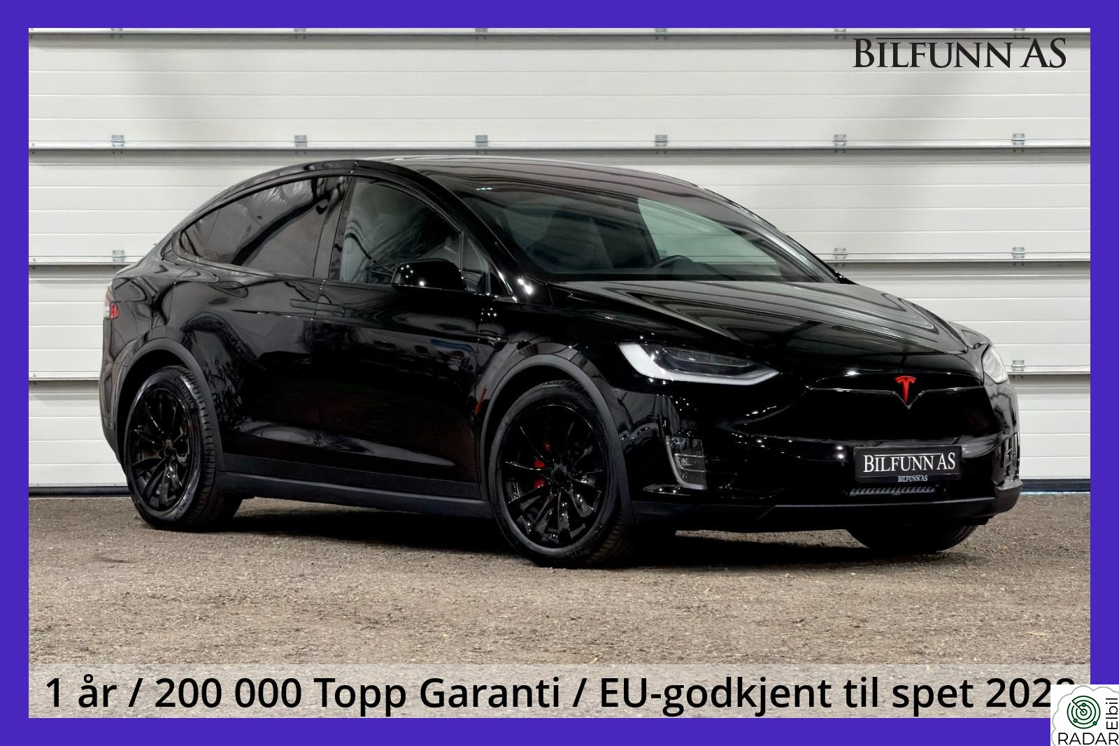 TESLA Model X Long Range Plus 7-seter, FSD, Norsk. Chrome Delete