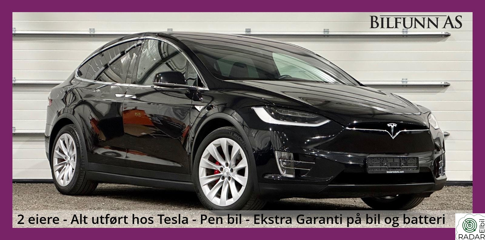 TESLA MOTORS Model X P100 D Edition med gratis lading, sjelden vare, 7-s