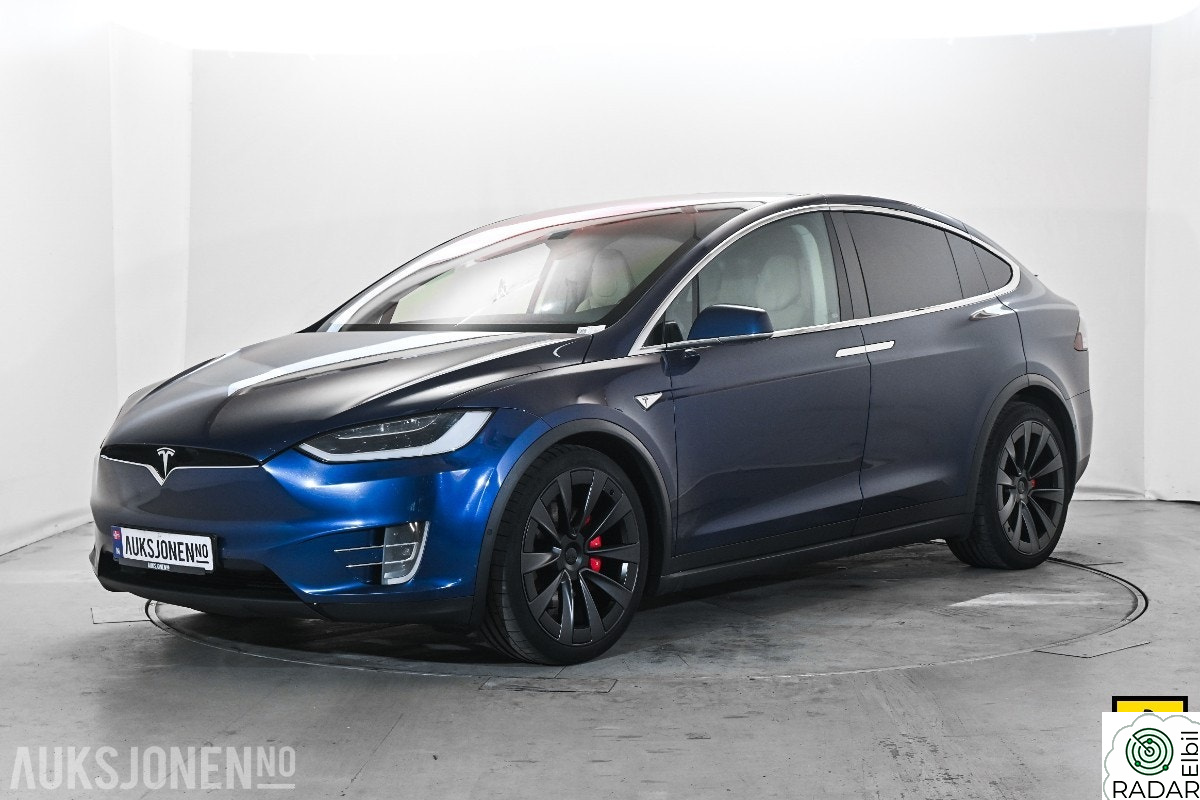 TESLA MOTORS Model X P90D SIGNATURE 7-SETER HENGERFESTE VINTERPAKKE PREMIUM