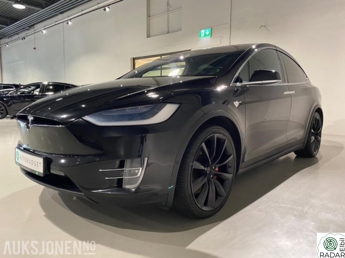 TESLA Model X P100D AWD HENGERFESTE 6-SETER RYGGEKAMERA