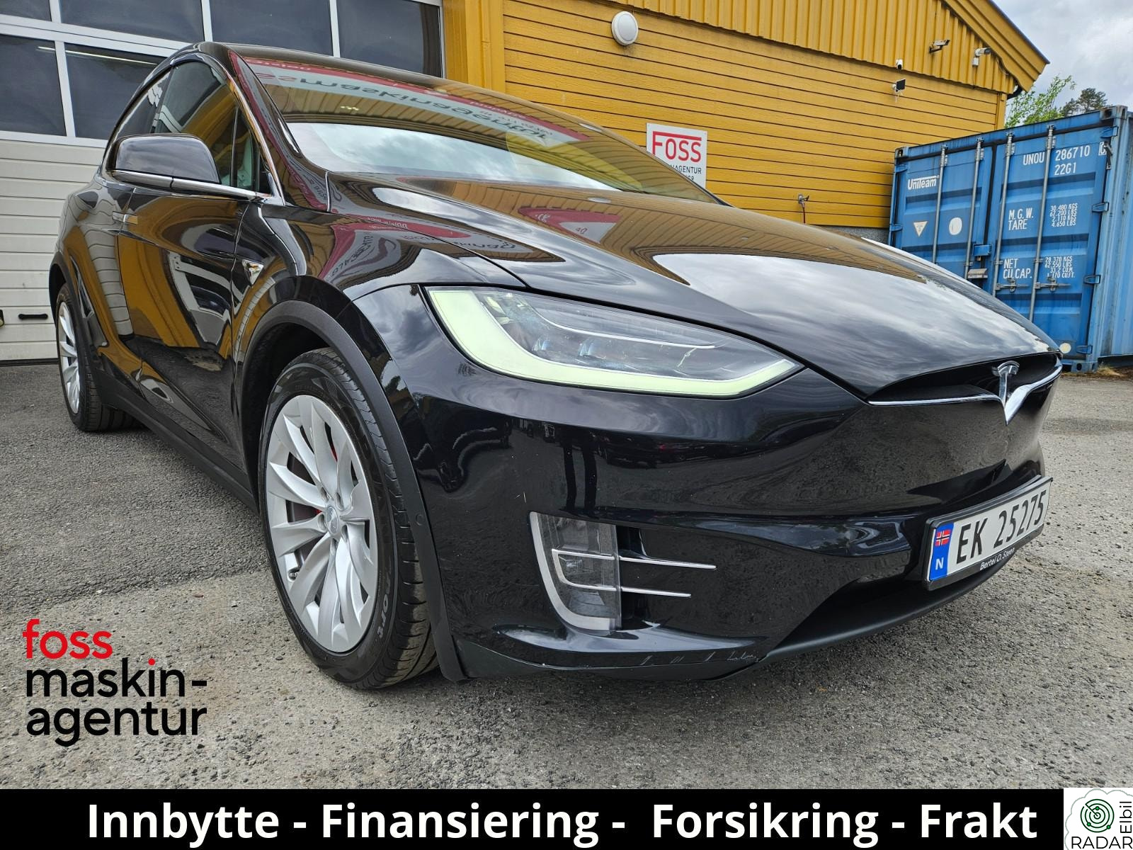 TESLA MOTORS Model X P100D+ GRATIS SC! Luft+Krok+CCS+6-seter+Skinn+CCS+++