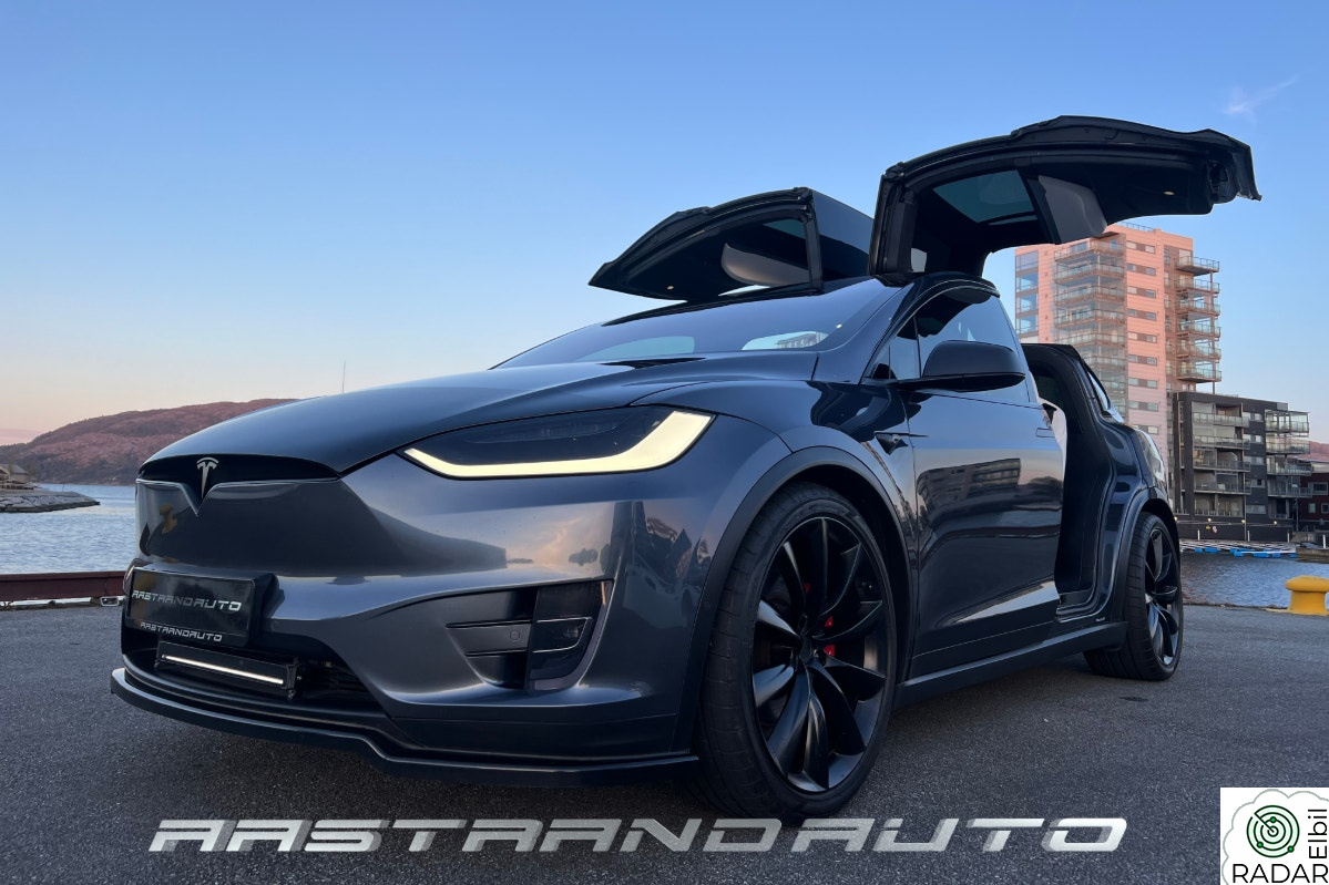 TESLA Model X PERFORMANCE|6S|814HK|RAVEN|22"|CHROME.D|NORGES TØFFESTE