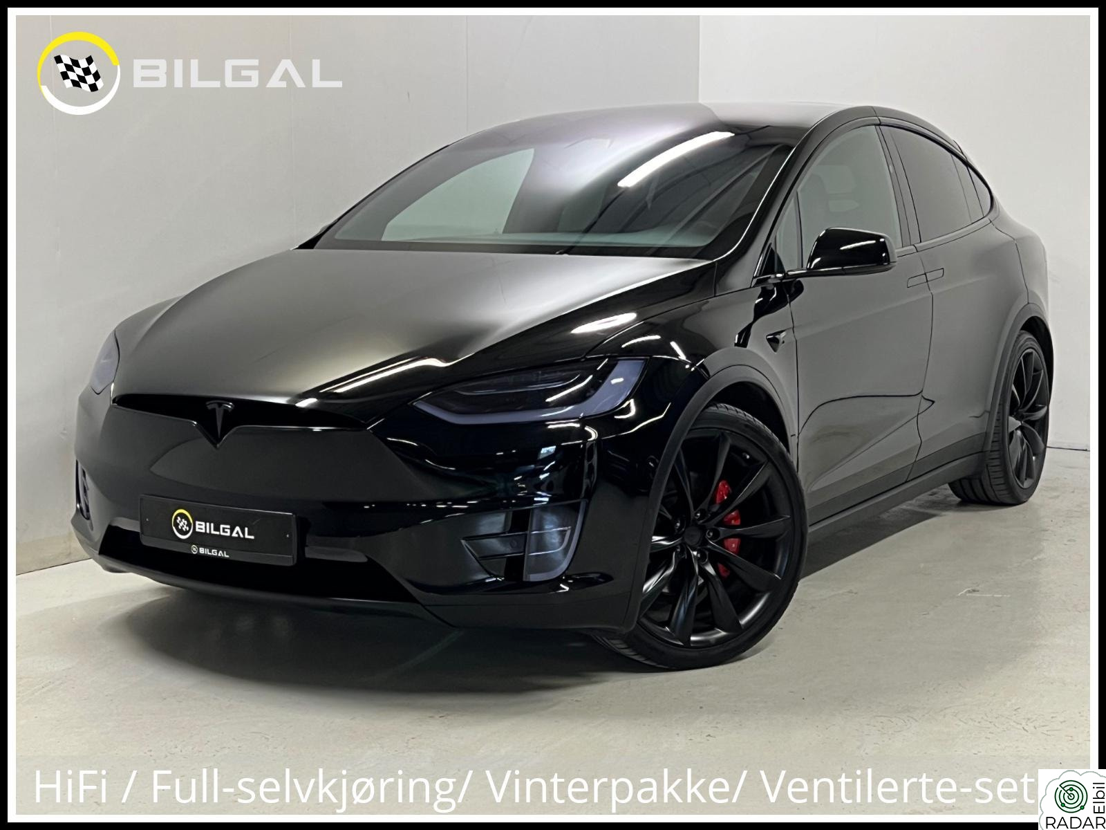 TESLA Model X P100D 772HK HELSORT PERFORMANCE MED ABSOLUTT ALT UTSTYR