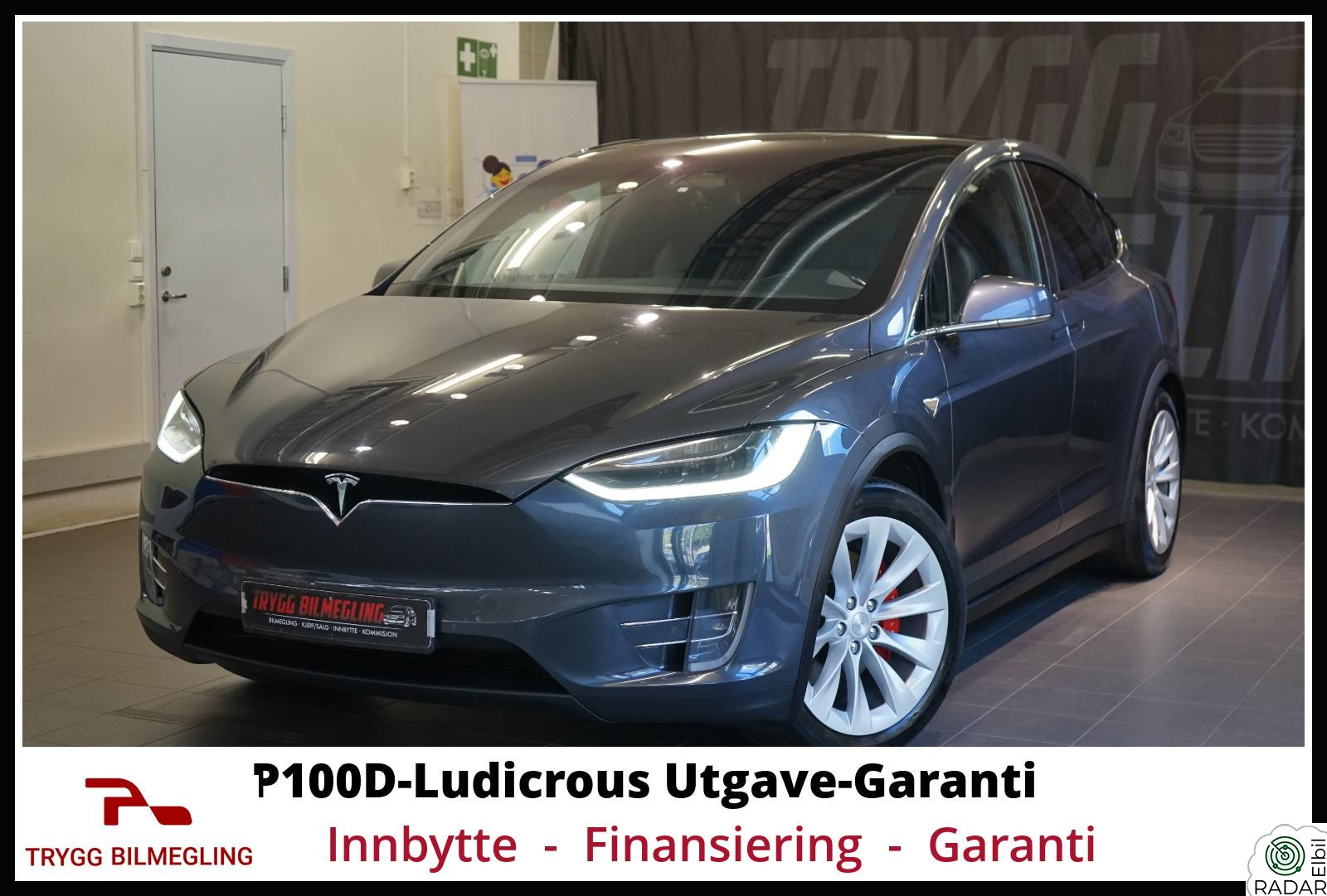 TESLA MOTORS Model X P100D-Performance Utgave-Ludicrous-CCS-Garanti-5 Seter
