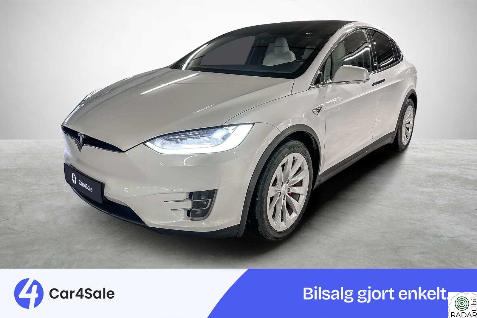 TESLA Model X P100D Ludicrious 6 Seter / Norsk / Premium / Krok / S+V