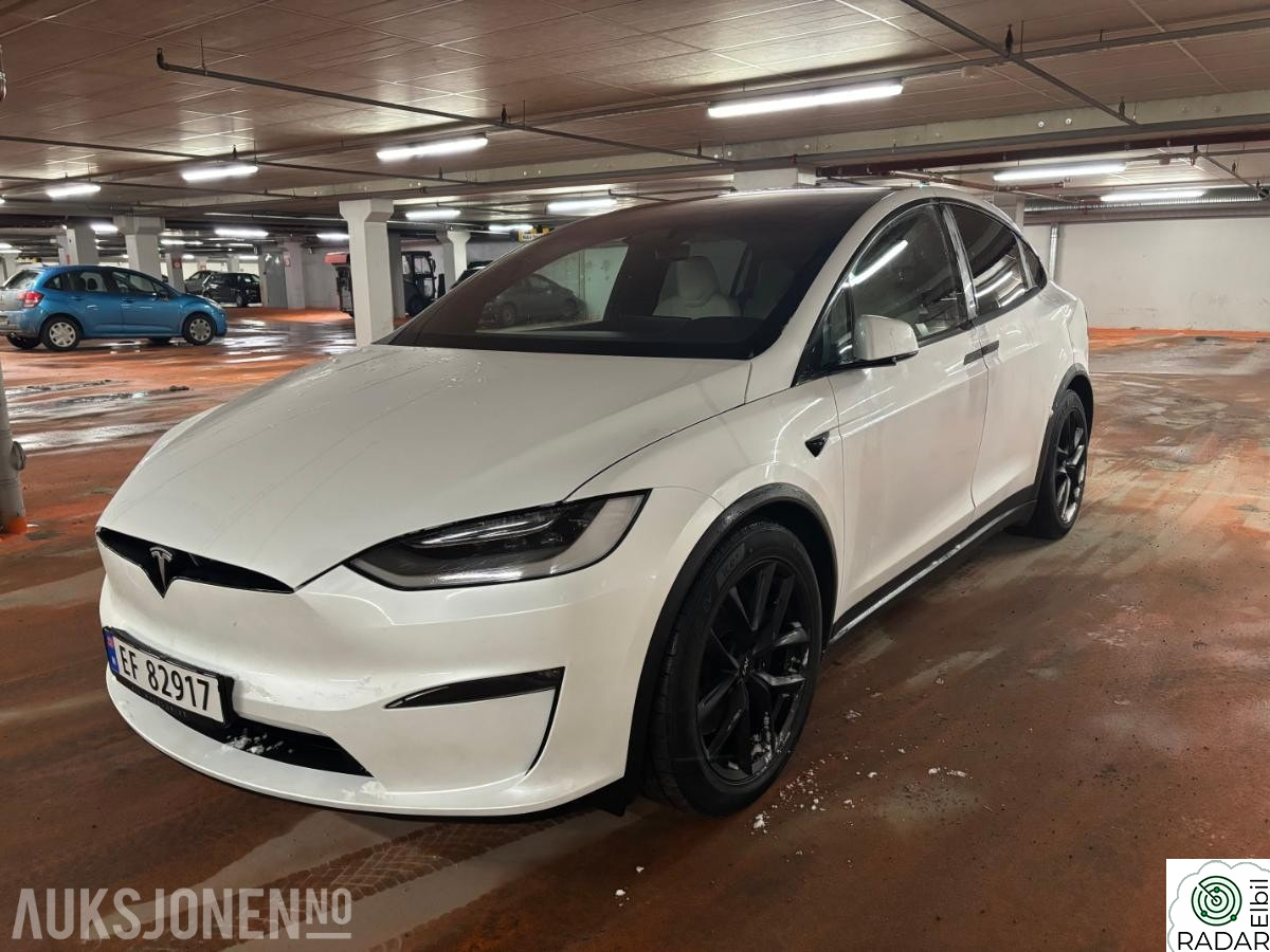 TESLA Model X Long Range 7-seter med HW4 vinterpakke hengerfeste