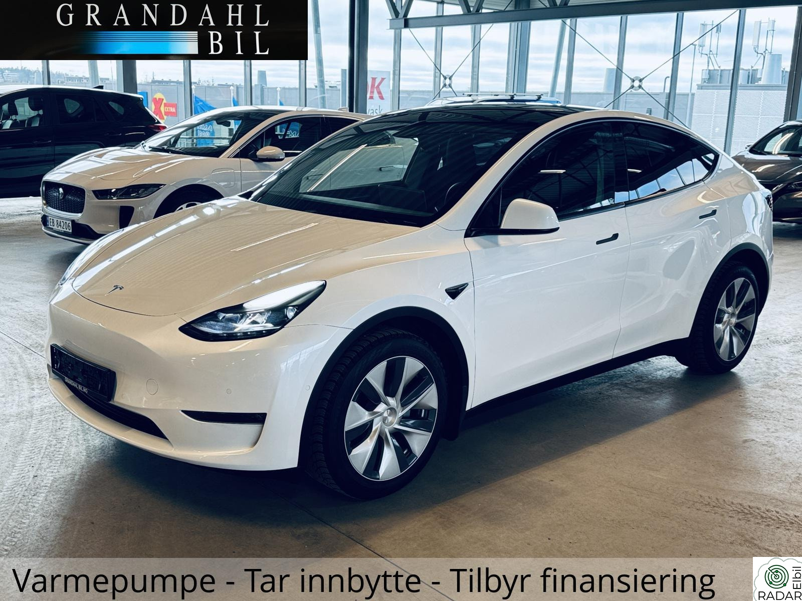 TESLA Model Y LR AWD - Varmepumpe - AMD Ryzen - Krok - Varme i ratt+
