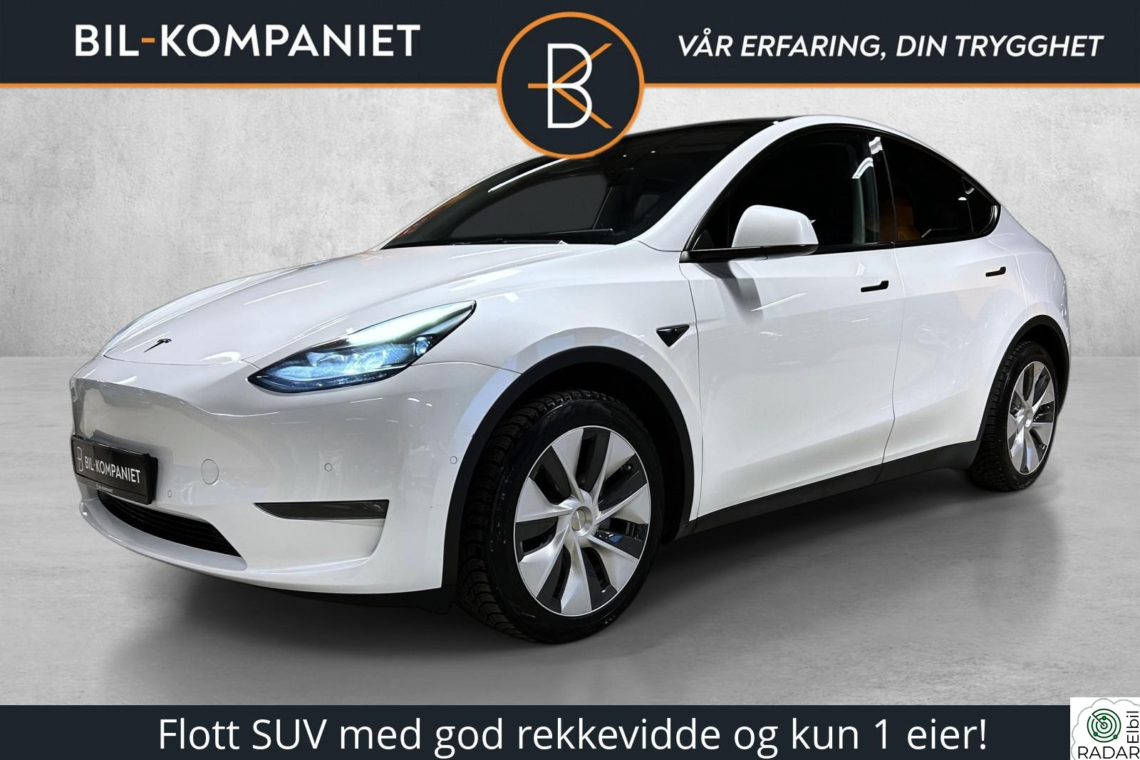 TESLA Model Y Long Range | AWD | Skinn | Krok | Norsk Bil