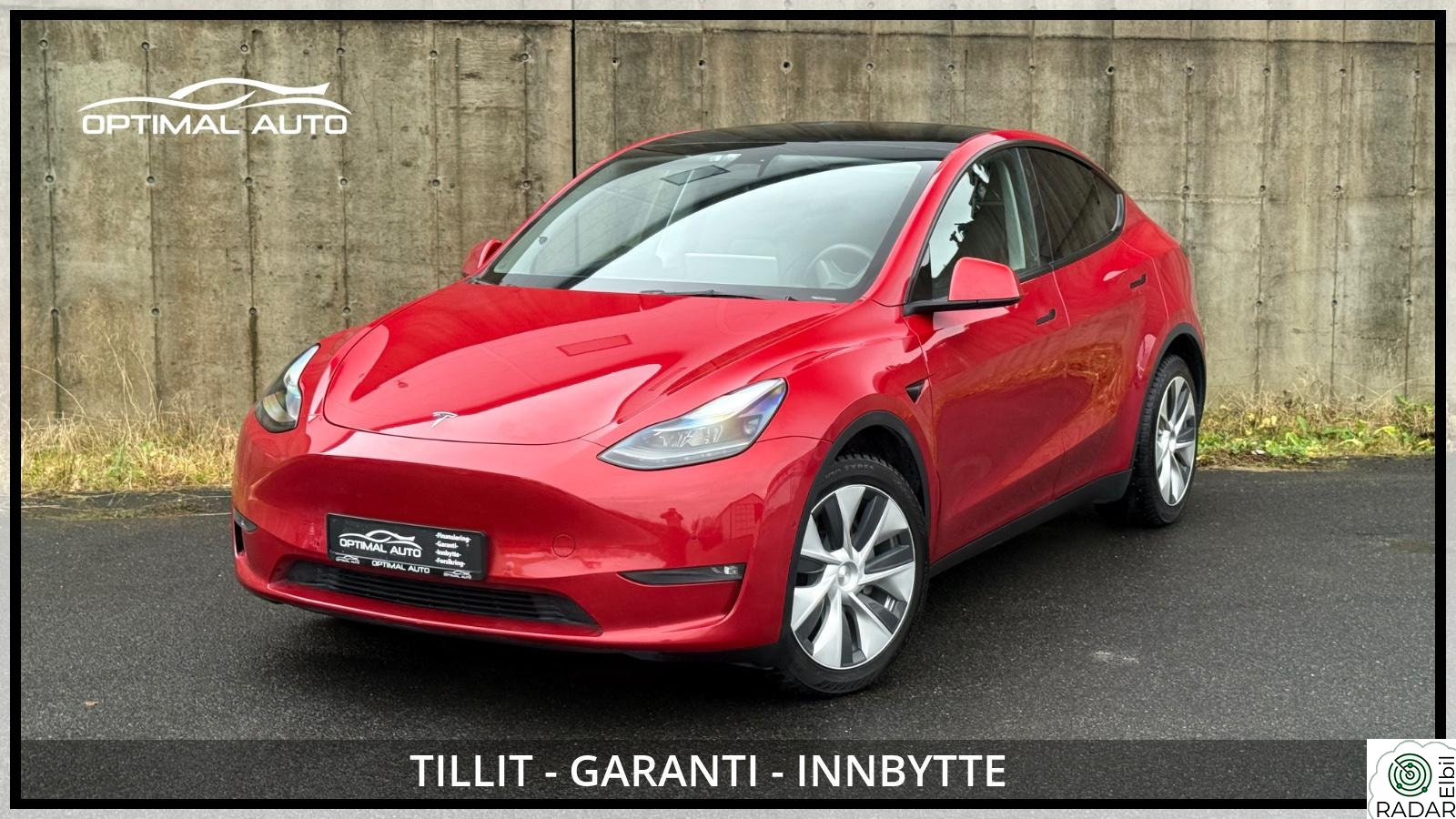 TESLA Model Y Long Range AWD 530KM/Skinn/FSD/S&V Hjul/H.feste/EU2027