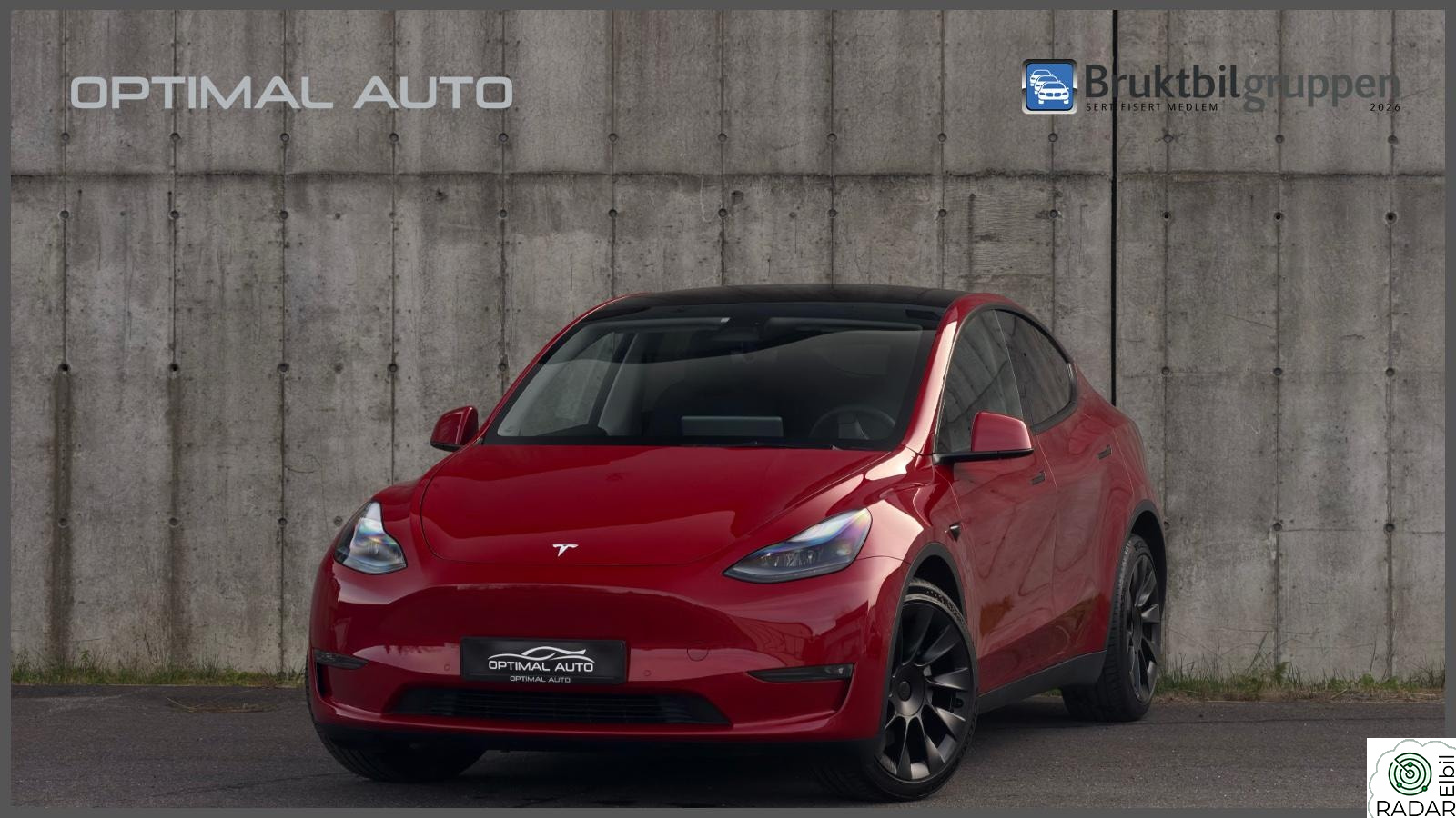 TESLA Model Y Long Range AWD Velholdt/FSD/Krok/Pano/V.pumpe/EU2027++