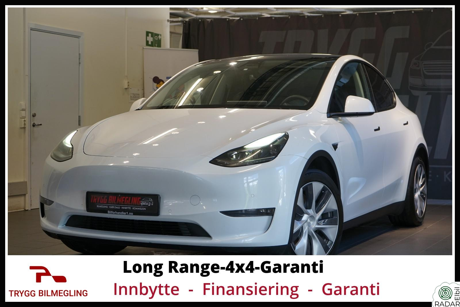 TESLA Model Y LONG RANGE AWD UTGAVE-SE DETALJER-NY EU-GARANTI+++