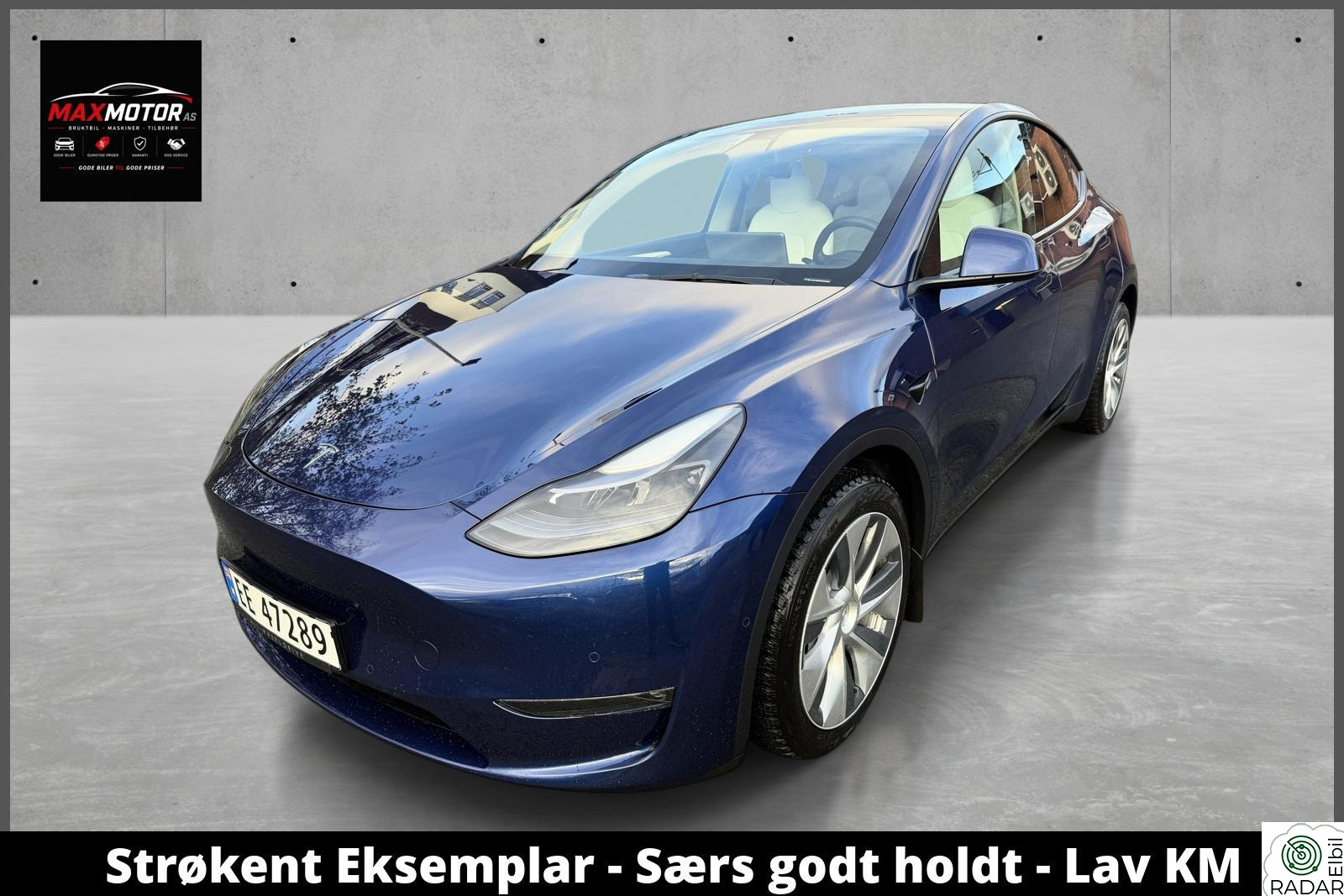 TESLA Model Y Long Range AWD | Skinn | AP | H.Feste | Nydelig Bil