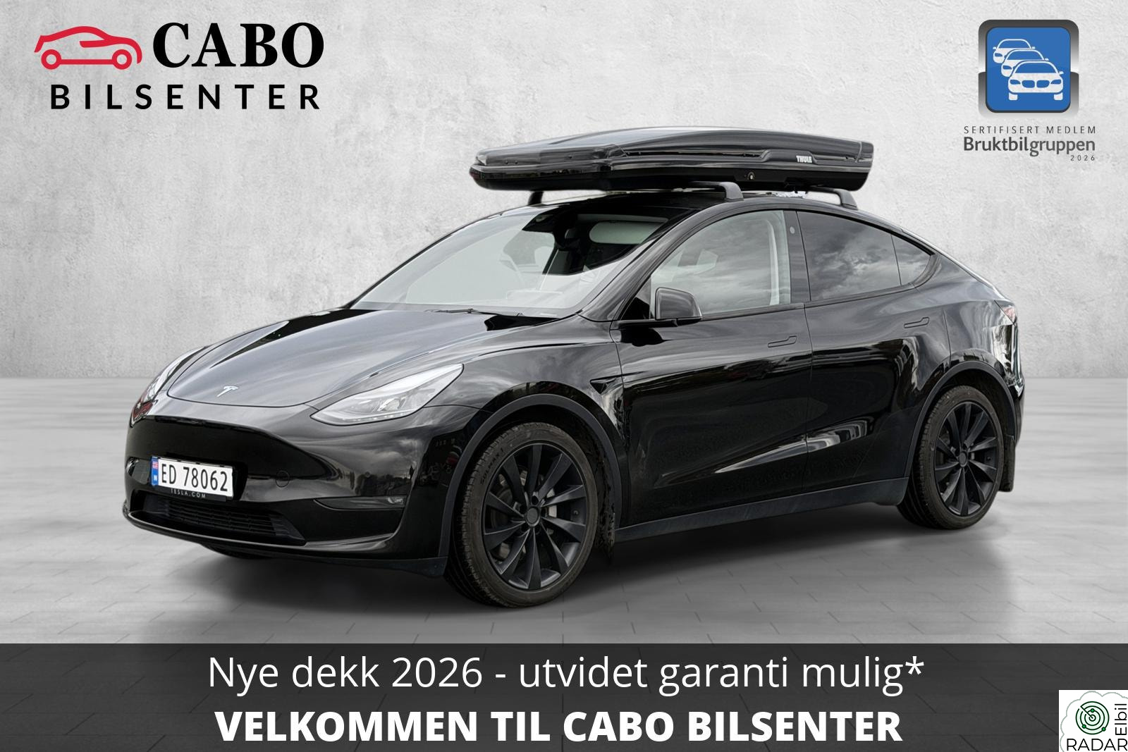 TESLA Model Y LONG RANGE | 4X4 | SKIBOKS | EU2028 | NY SERVICE
