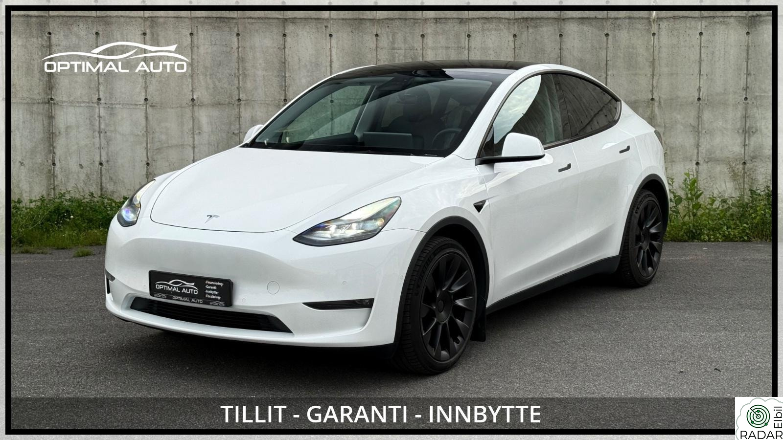 TESLA Model Y Long Range AWD 530 KM/Skinn/Pano/S&V Hjul/20"/++