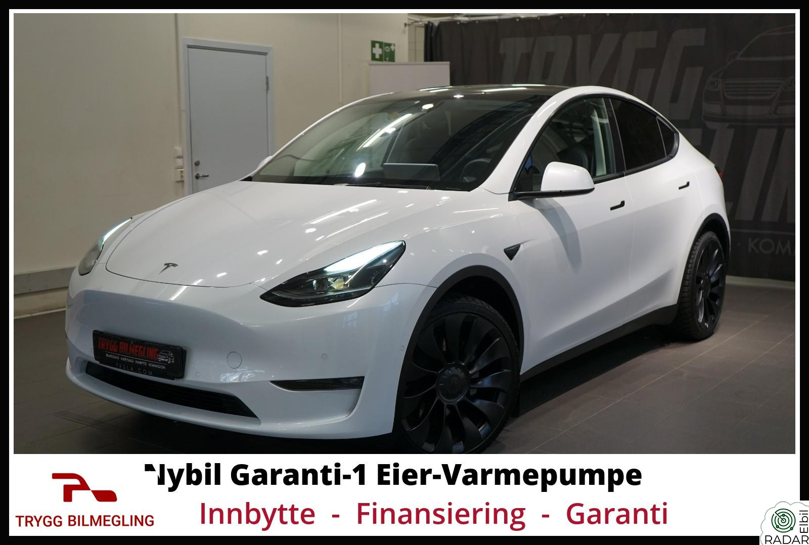 TESLA Model Y LONG RANGE AWD-1 EIER*SE KM*SE DETALJER*NYBIL GARANTI++