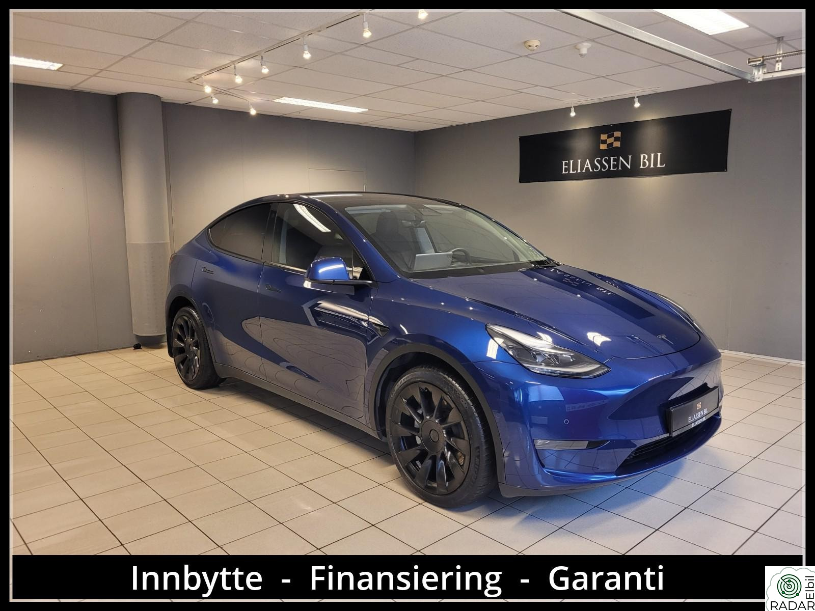 TESLA Model Y Long Range AWD Premium /Autopilot / Sort Skinn /H.Feste