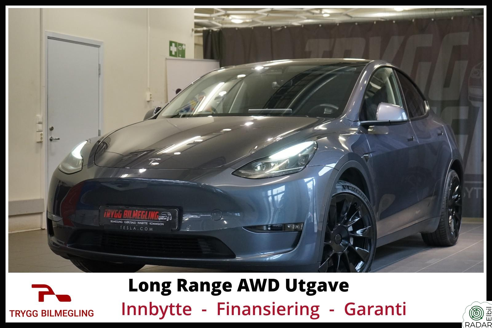 TESLA Model Y LONG RANGE AWD-1 EIER SIDEN NY-EU GODKJENT TIL 2028+++