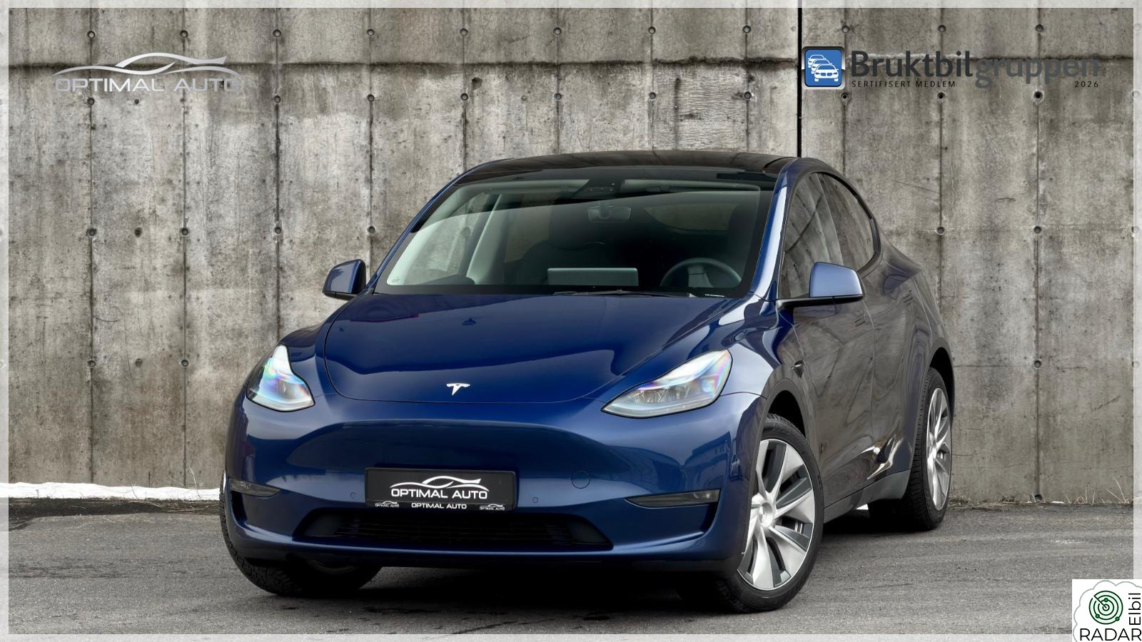TESLA Model Y Long Range AWD 530KM/Skinn/S&V Hjul/Panorama/++