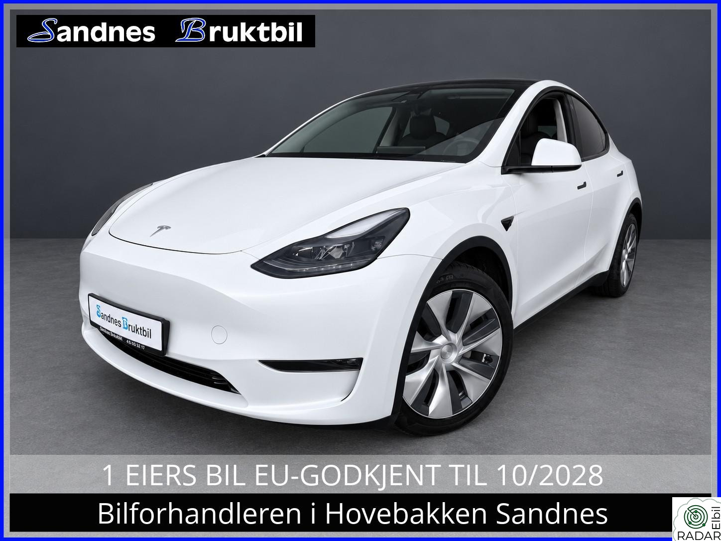 TESLA Model Y LR 4X4,KROK,PANO,VINTERPAKKE,TLF,DAB+,ACC,NETFLIX,SKINN