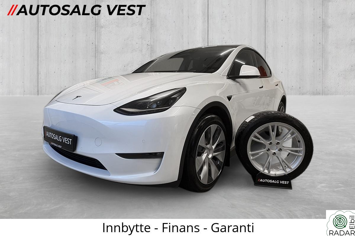 TESLA Model Y LR AWD 507km WLTP/Varmepumpe/Skinn/Ny service/1 eier