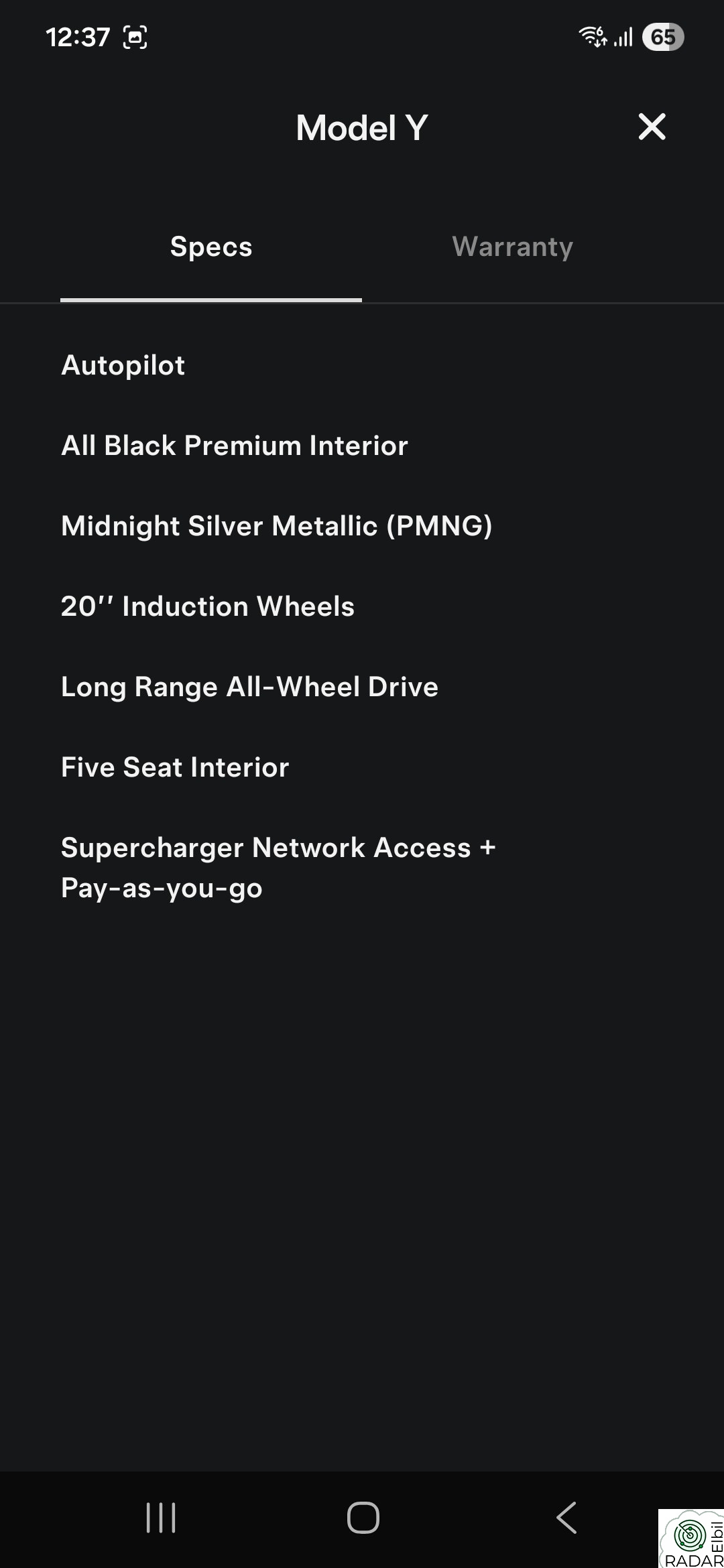 TESLA Model Y Long Range AWD