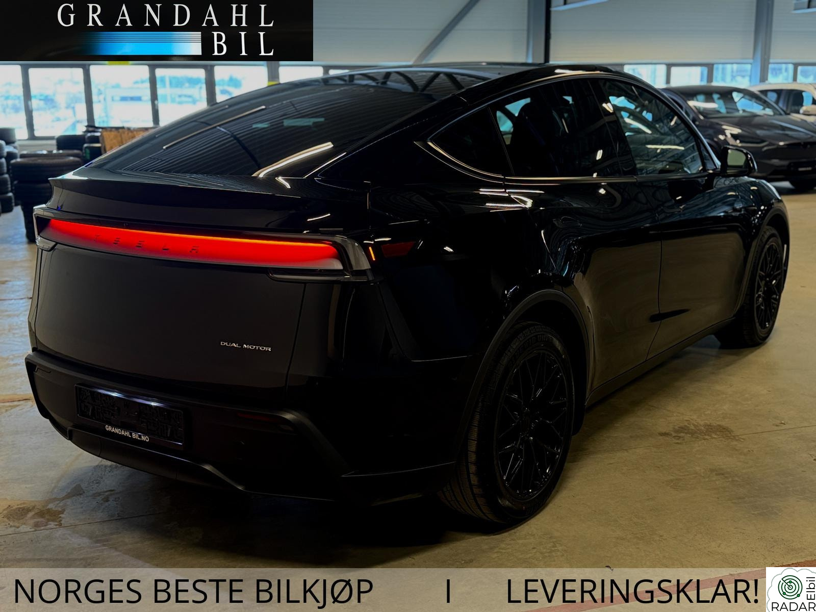 TESLA Model Y LR AWD JUNIPER I FACELIFT I SORT TAKTREKK I KROK